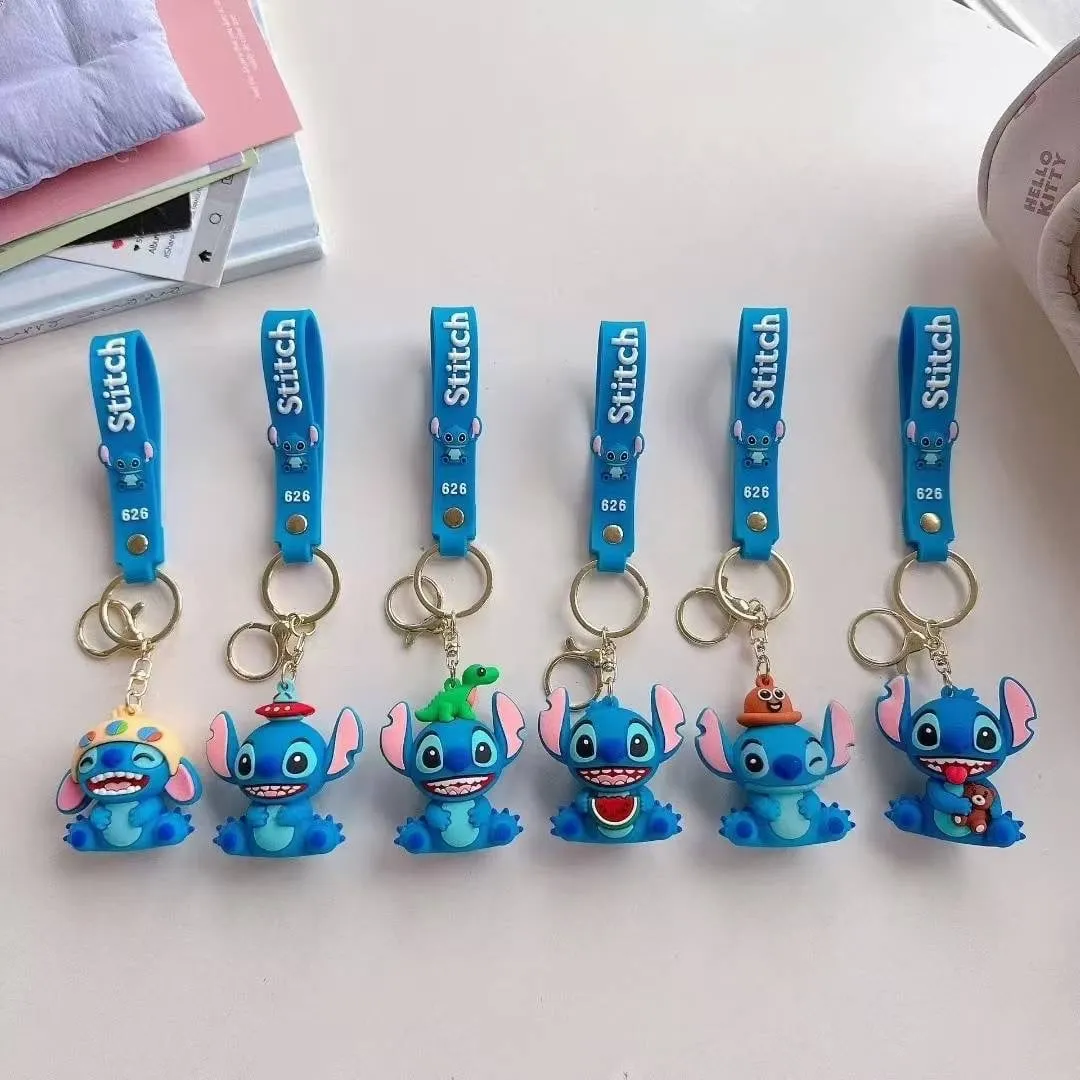 Brelok do Kluczy Stitch Disney - figurka PVC niebieska