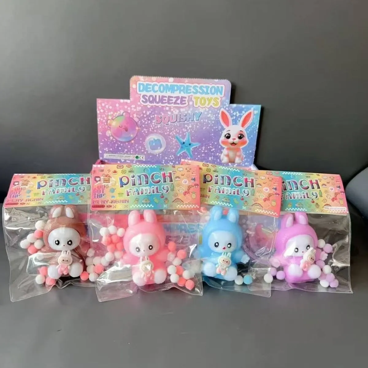 Gniotki Squeeze Toys Króliki 13x9cm