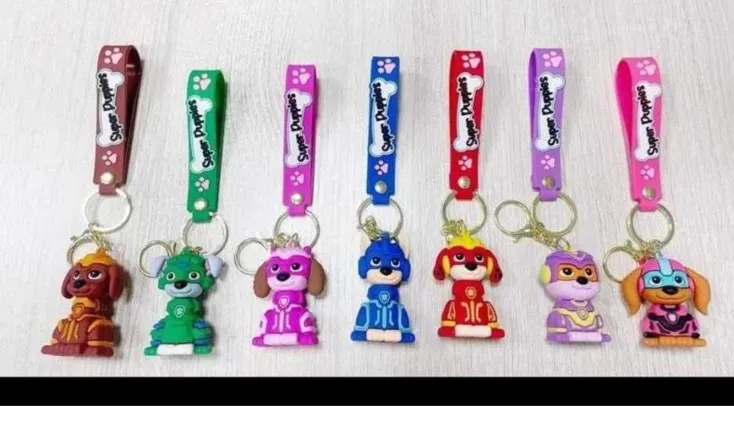 Breloki do kluczy Paw Patrol 8 szt. w zestawie