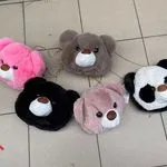 Torebki dla dzieci pluszowe z motywem misia 12 szt