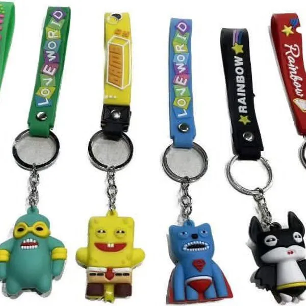Brelok do kluczy z figurkami zabawek 6 szt