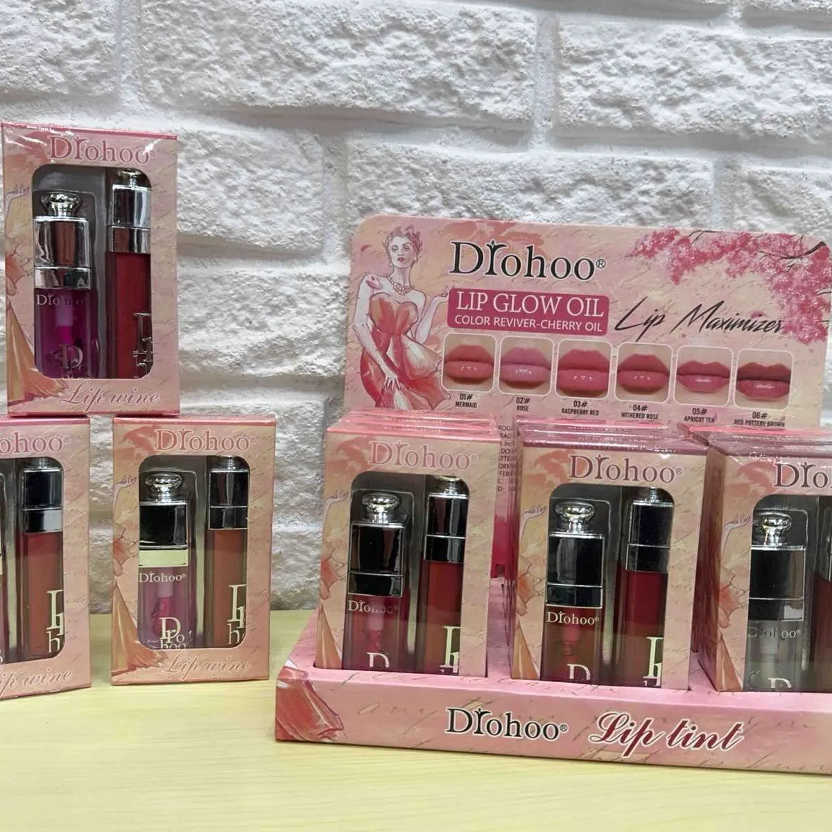 Dfohoo Lip Glow Oil Lip Tint - zestaw 2 szt