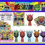 Saszetki Sprunki Figurka + 3 Karty Kolekcjonerskie, 24 szt.