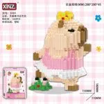 Klocki XINZ 5101 Kapibara Baletnica z Żabką 1680PCS 280x200x45mm