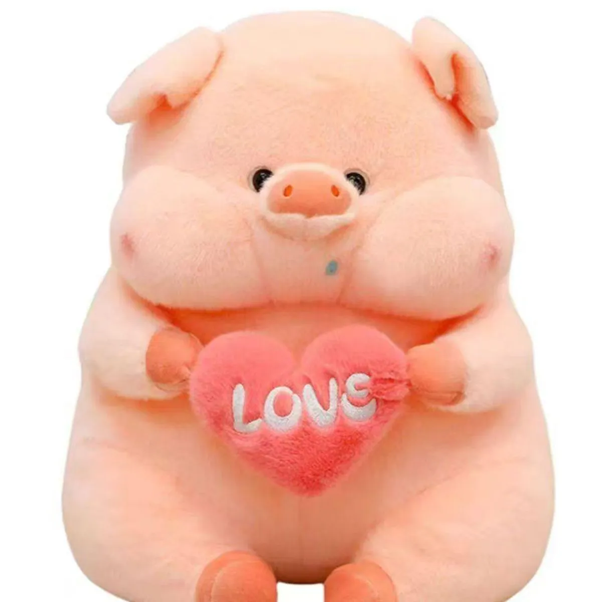 Maskotka Pluszowa Świnka z Sercem LOVE 40cm