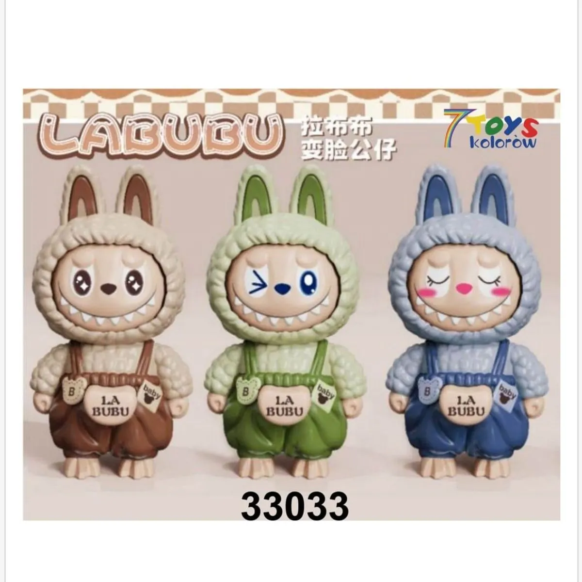 Zabawkowe Labubu - Figurki ze Zmiennymi Buziami, Mix 12 szt.