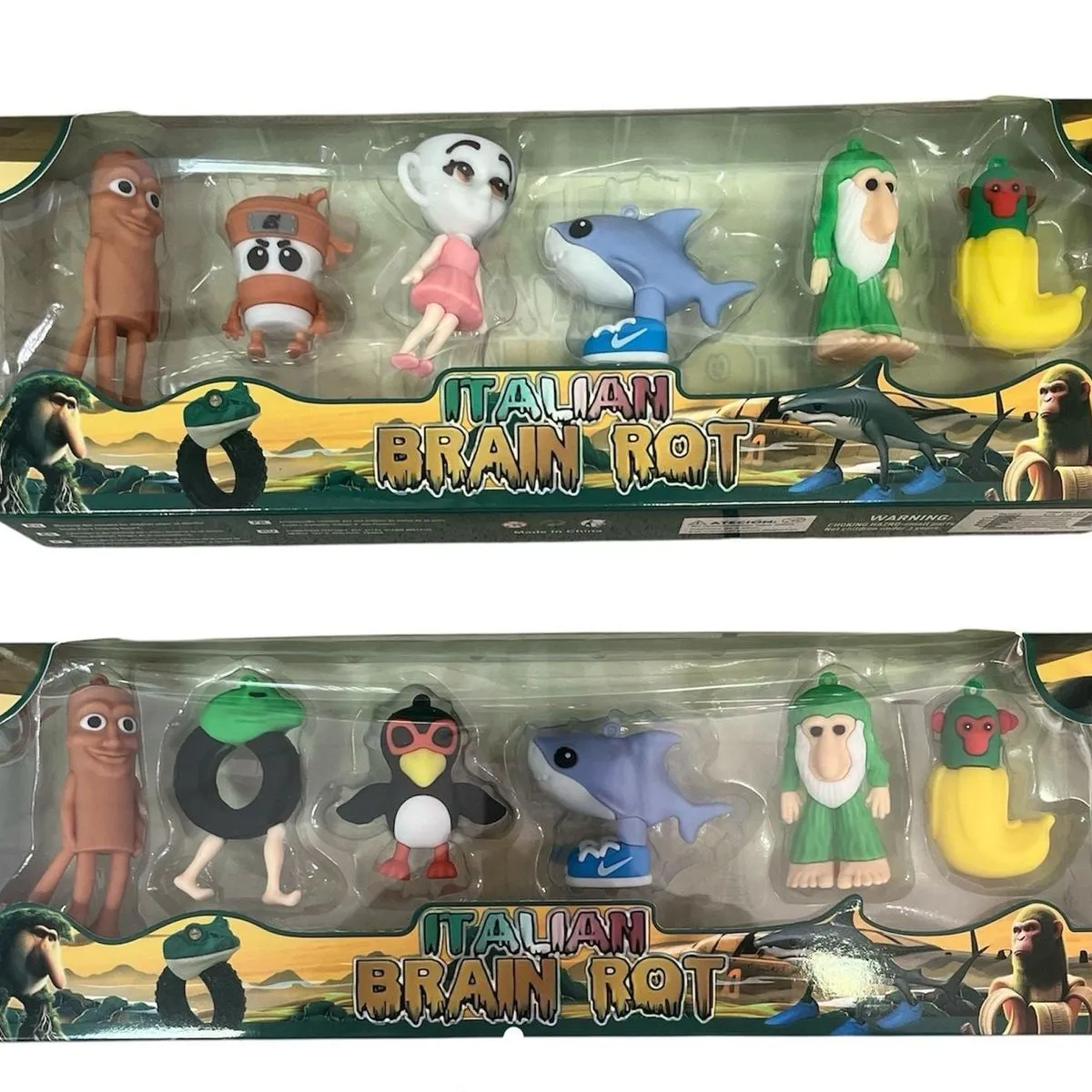 Figurki Kolekcjonerskie Italian Brainrot 6PCS - Zestaw Postaci