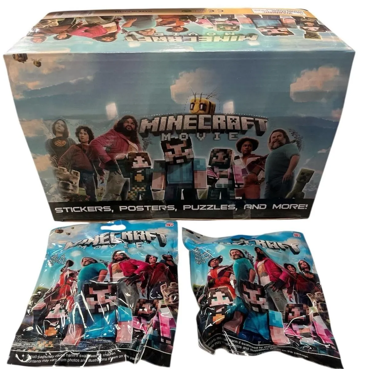 Saszetki Minecraft Movie - Naklejki, Puzzle, Plakaty (24 szt.)