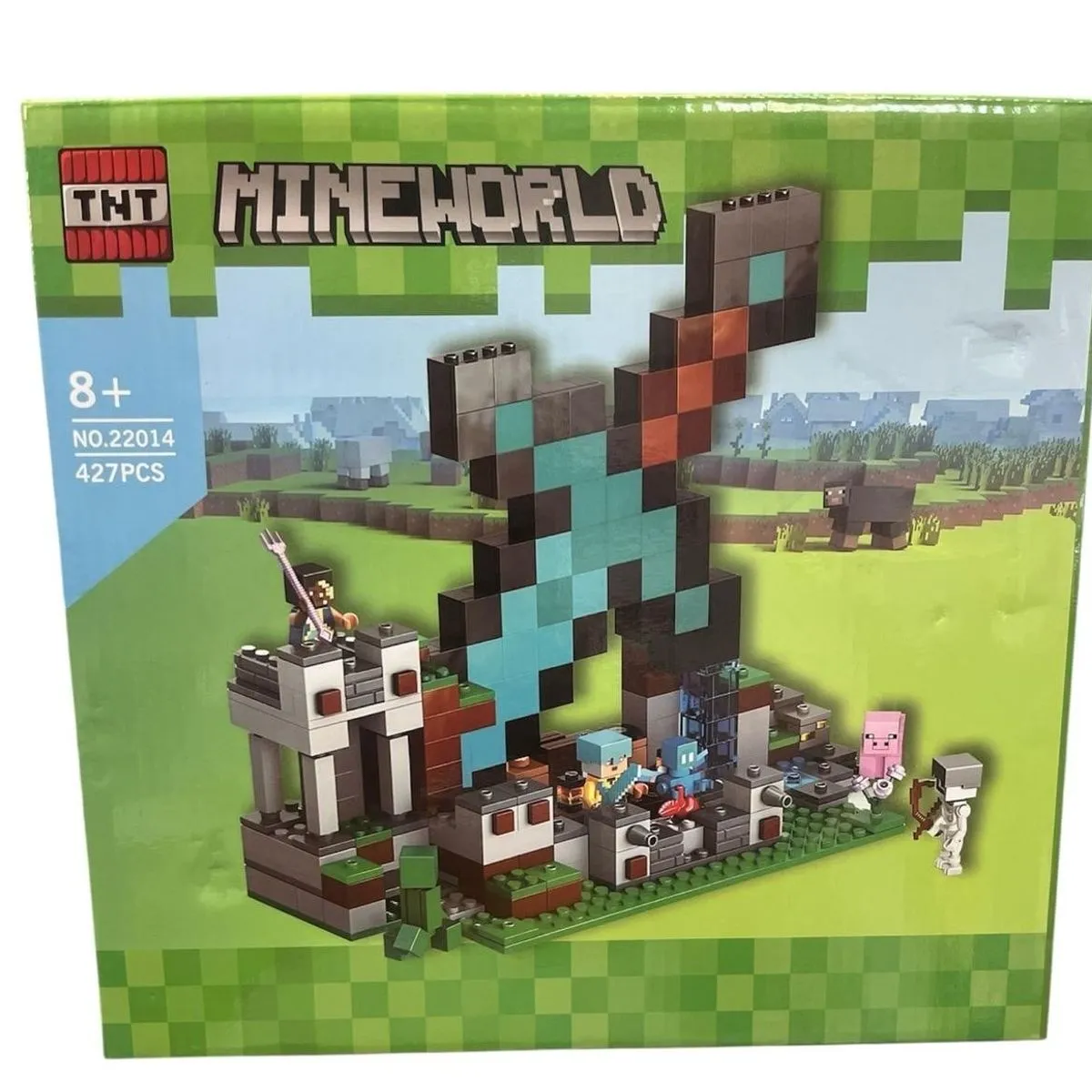 Klocki Mineworld 427PCS Zestaw Konstrukcyjny Miecz NO.22014