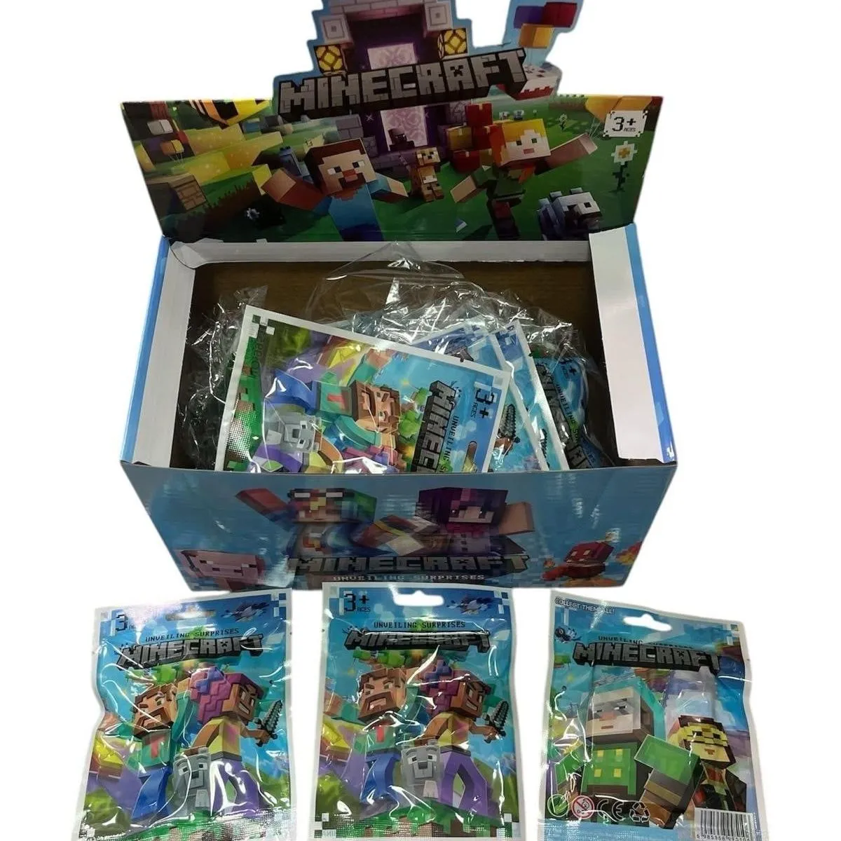 Saszetki Minecraft Niespodzianka Figurki - Display 24 szt.