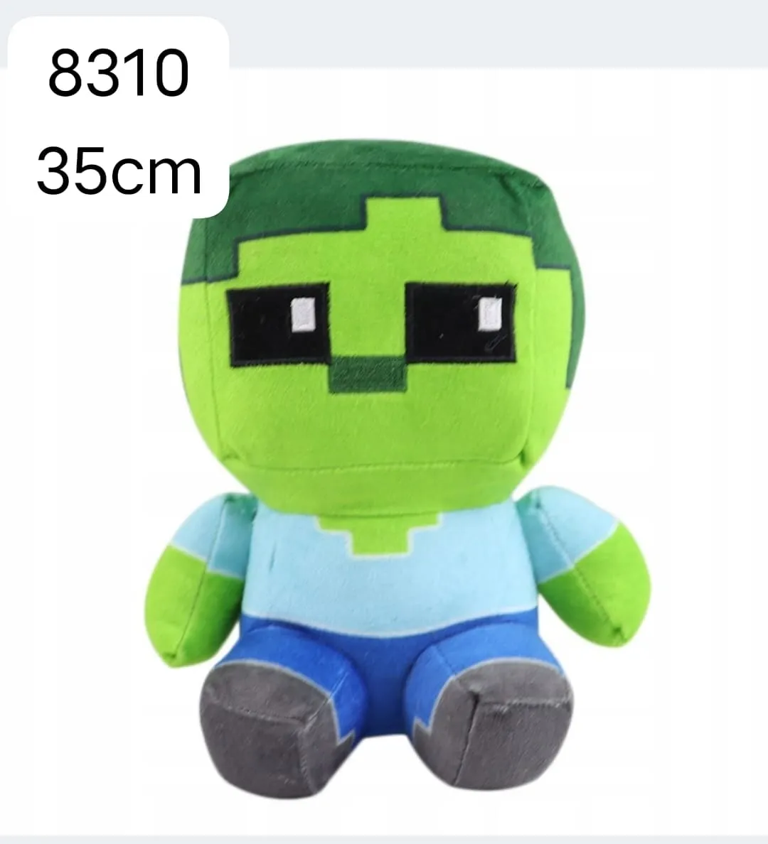 Maskotka Minecraft Zombie 35cm - miękka przytulanka pluszowa