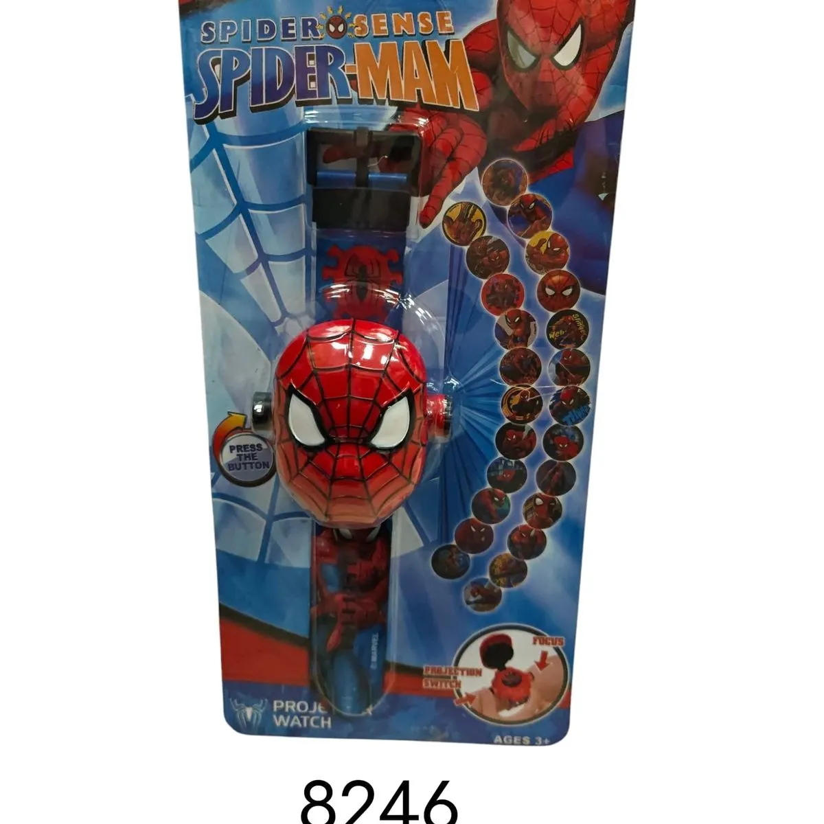 Zegarek Spider Man z projektorem obrazów dla dzieci, 12 sztuk