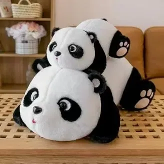Maskotka Pluszowa Panda 35cm - Miękki Pluszak Leżący