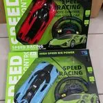 Sterowany Samochód Speed Racing z Kierownicą, Czerwony/Zielony/Niebieski, 3+