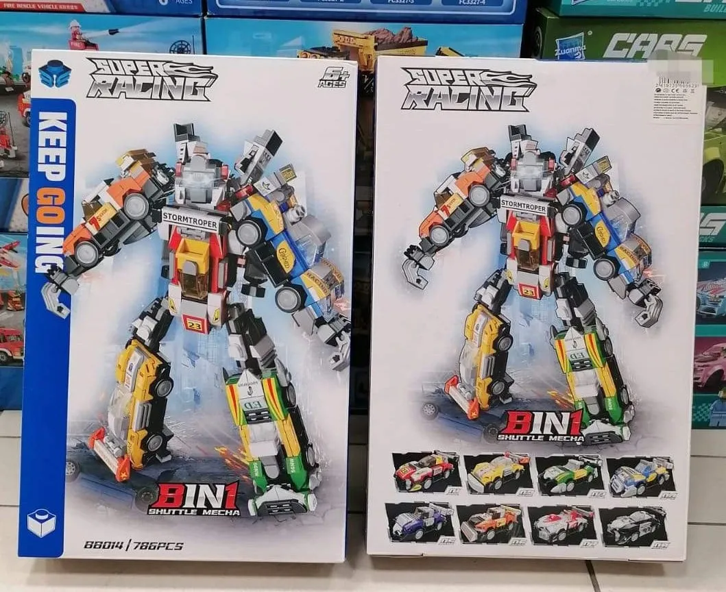 Klocki Robot 8in1 Super Racing Shuttle Mecha 786 el.