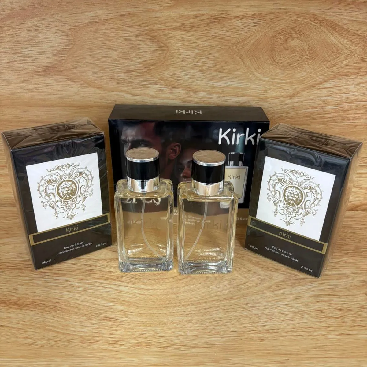 Zestaw Perfume Kirki 2x50ml Woda Perfumowana EDP z Motywem Lwa