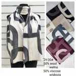 Szaliki damskie JY-20# 50% wełna 50% wiskoza