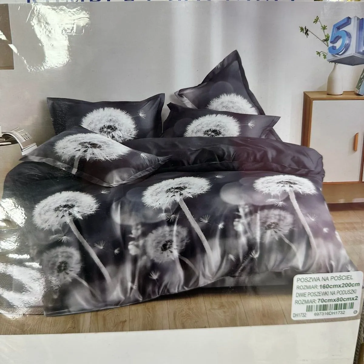 Komplet Pościeli 3cz 160/200 Rut Bagang z dmuchawcem