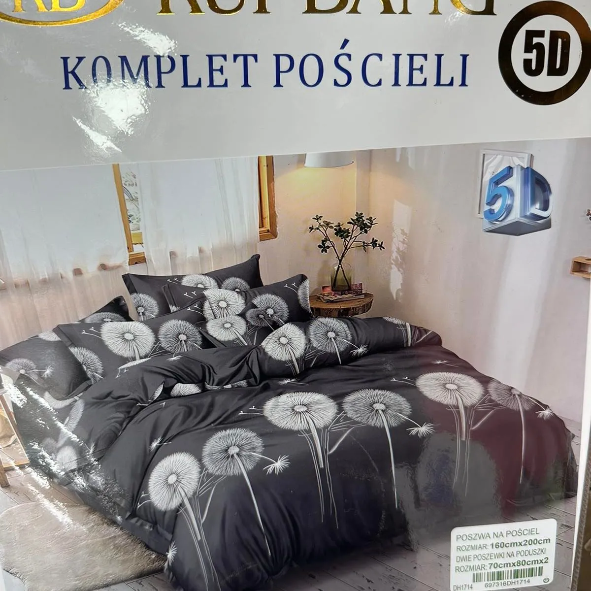Komplet Pościeli 3cz Ruiui Bang 160/200 5D