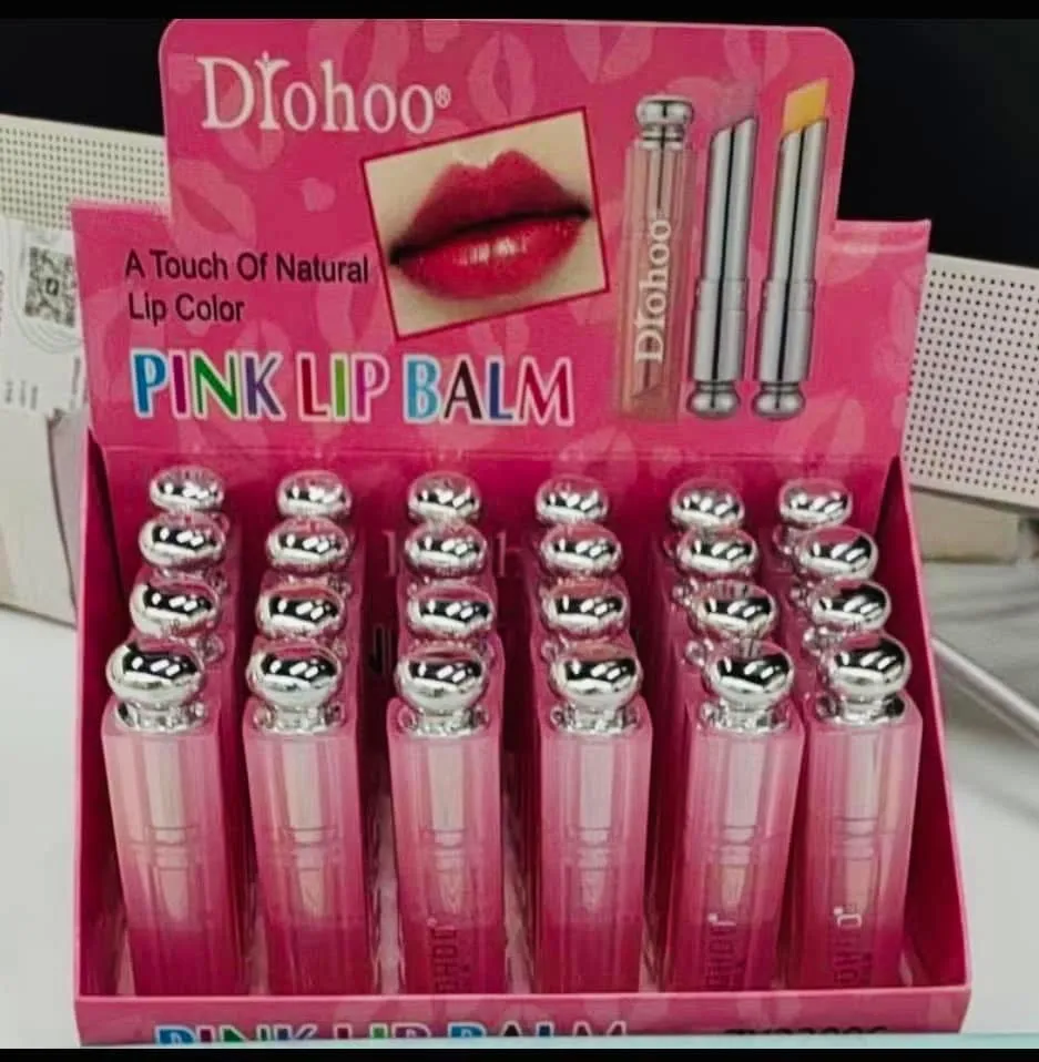 Błyszczyk do ust Pink Lip Balm Doho 24 szt
