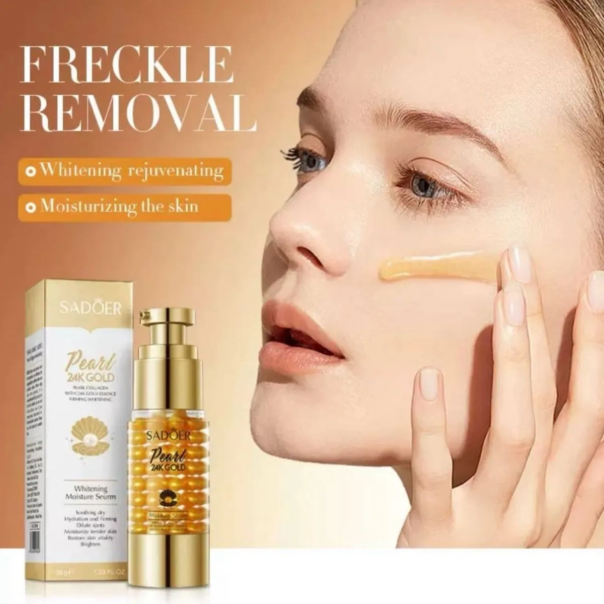 Serum do twarzy SADOER Pearl Gold 30ml Freckle Removal