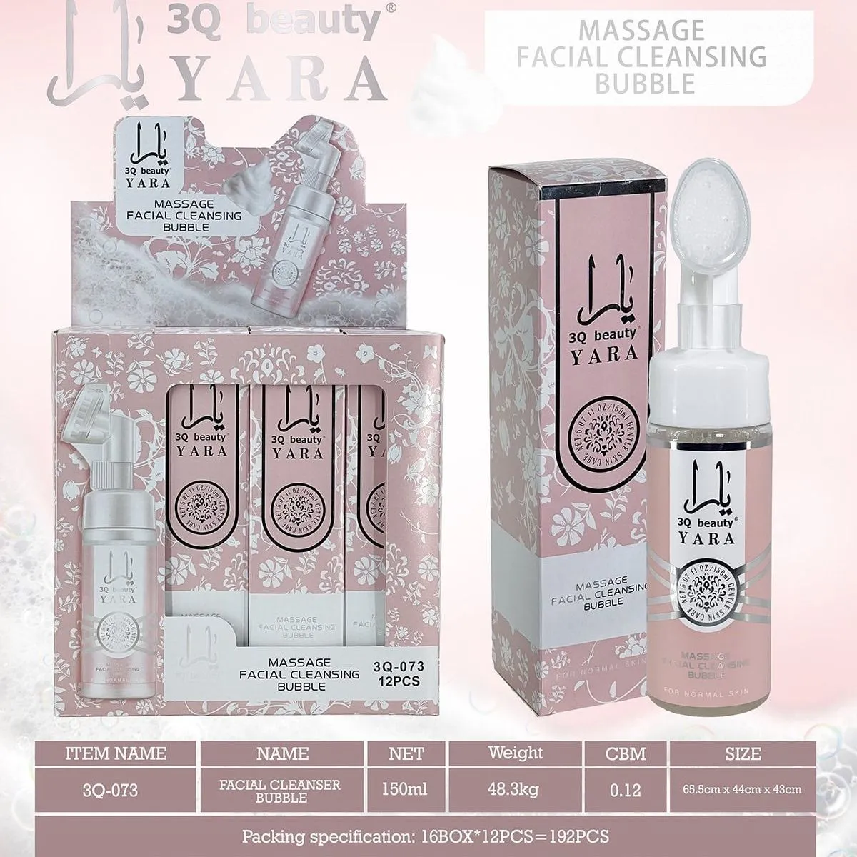 Pianka do mycia twarzy Yara Massage Facial Cleansing Bubble 150ml