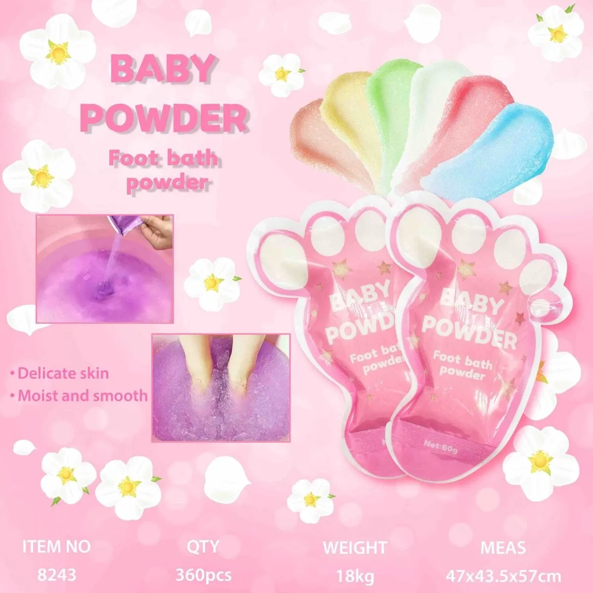 Puder do Kąpieli Stóp Baby Powder Bath 360g