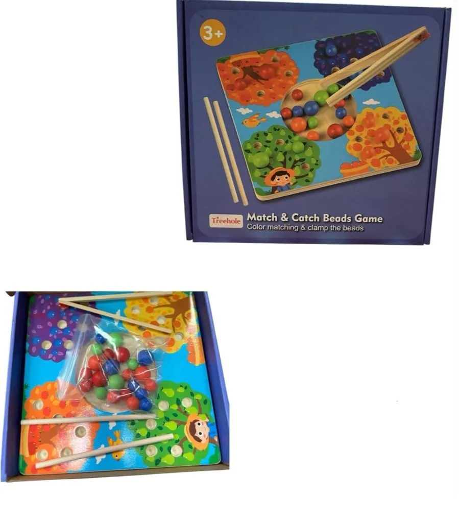 Match & Catch Beads Game - Gra dopasuj kolory i łap koraliki