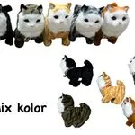 Maskotki kotki na baterie mix kolorów