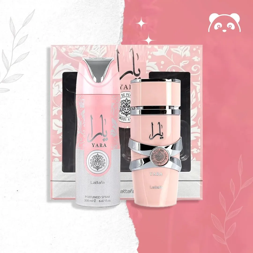 Zestaw prezentowy Yara Lattafa perfumowany spray 250ml + balsam