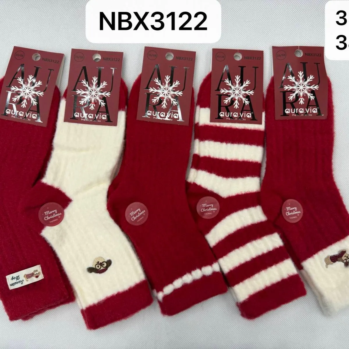 Skarpetki damskie wełniane Aura NBX3122