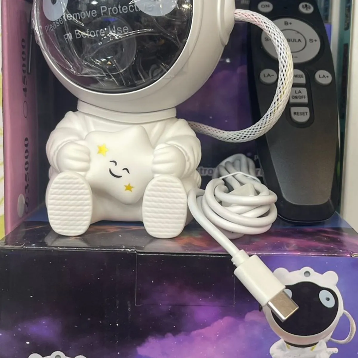 Lampka Projektor LED Astronauta Starry Nebula