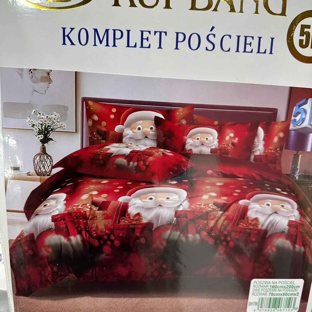 Komplet Pościeli Rui Rui Bang 3cz 160/200 Świąteczny