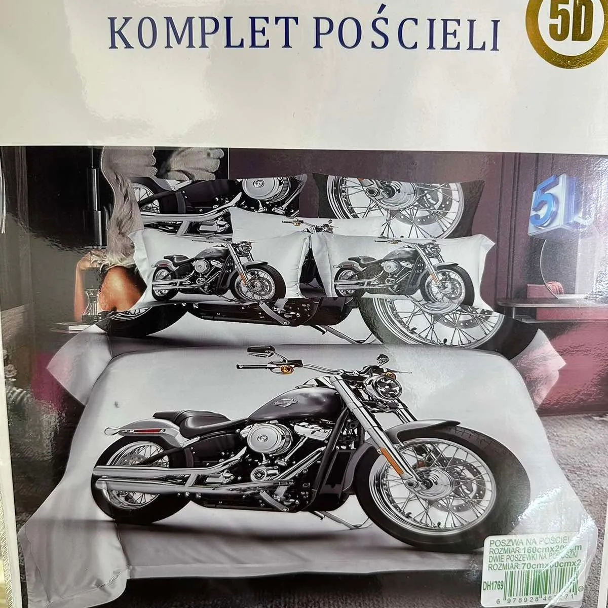 Komplet Pościeli 3CZ 160/200 Ruii Bangang Motyw Motocykla