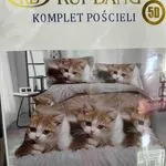 Komplet Pościeli 3CZ 160/200 Rui Bang kotki 50D