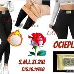 Legginsy damskie ocieplane S-M-L-XL-2XL