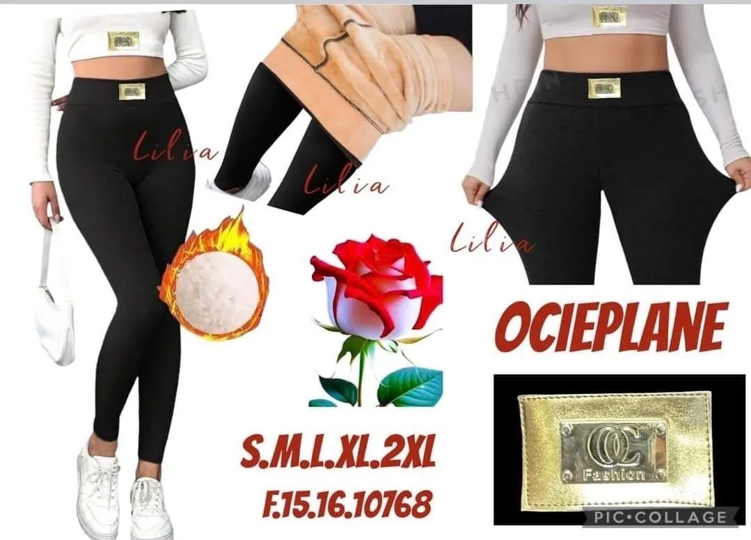 Legginsy damskie ocieplane S-M-L-XL-2XL