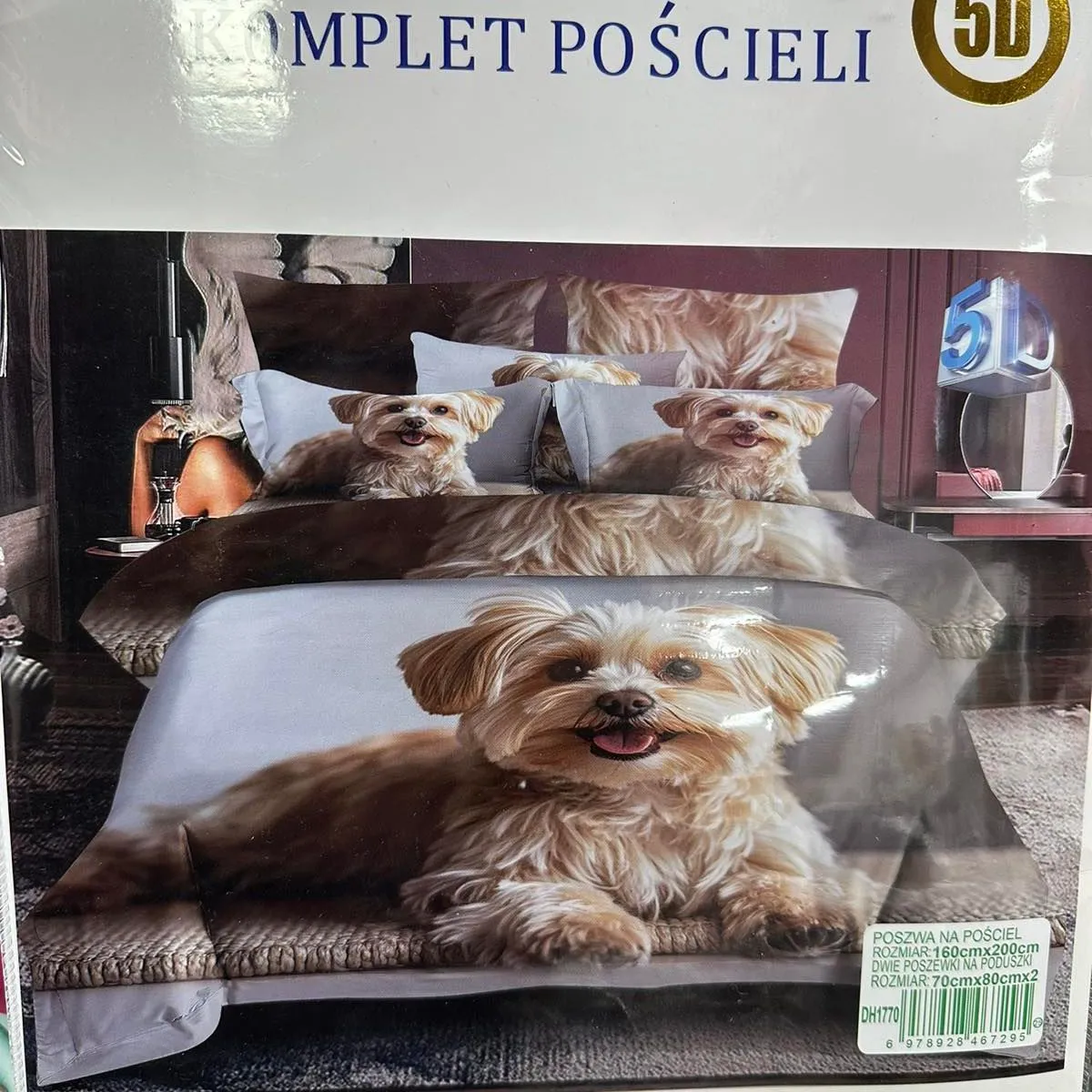 Komplet Pościeli 3CZ 160/200 RB Ruiui Bang Bang 50D psy