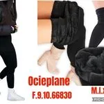 Legginsy damskie ocieplane czarne M-L-XL