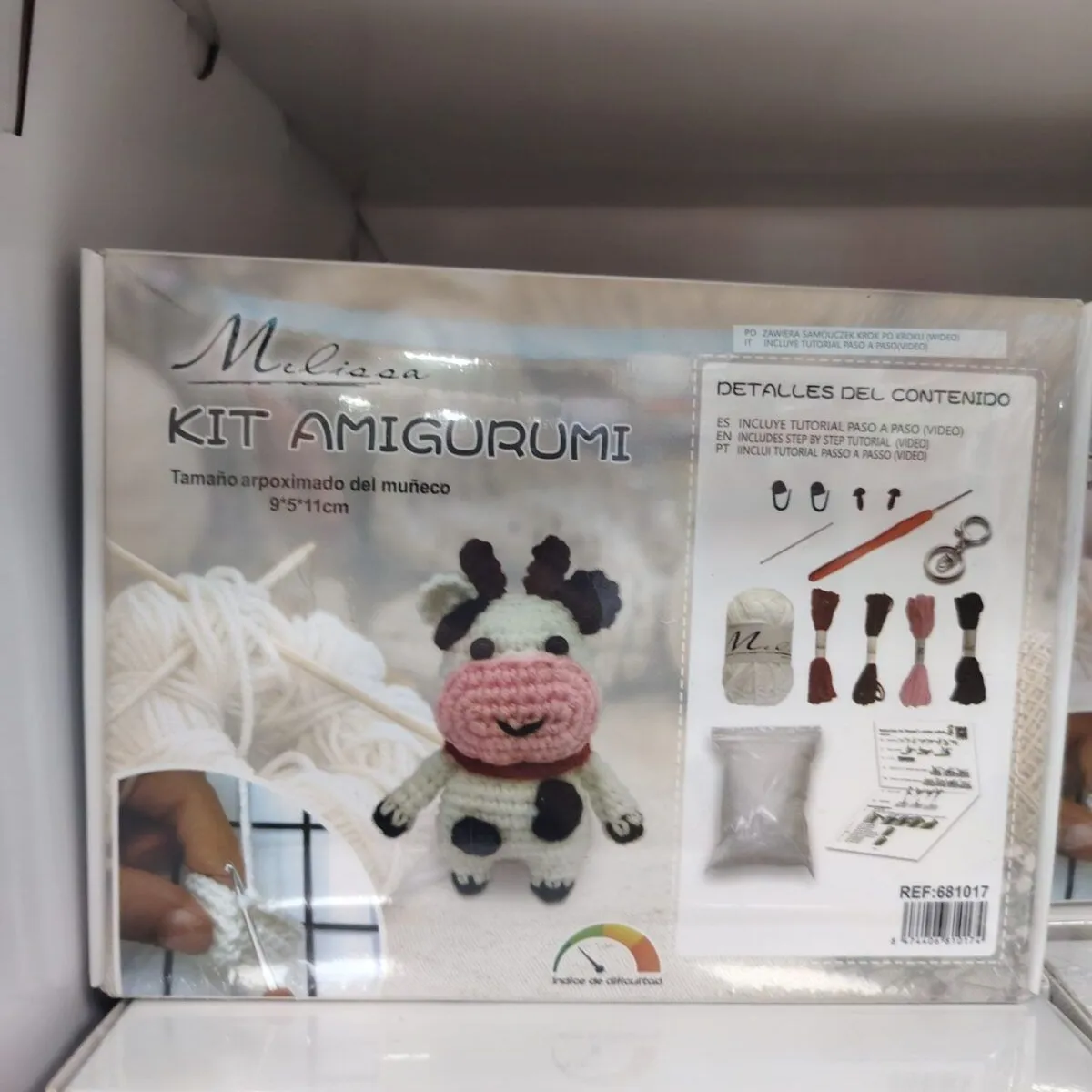 Zestaw DIY do Robienia Maskotki Amigurumi Krowy