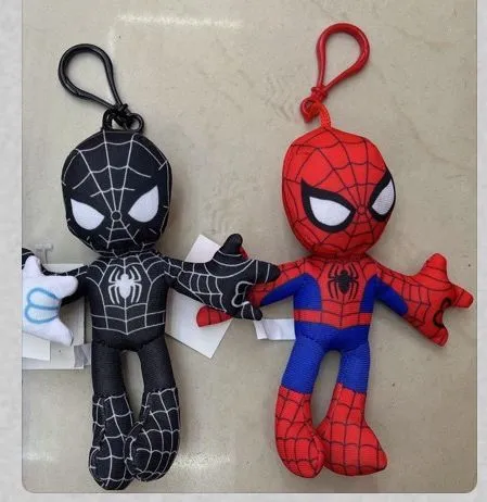 Brelok Spider-Man i Venom Czarny/Czerwony/Czarny-Niebieski