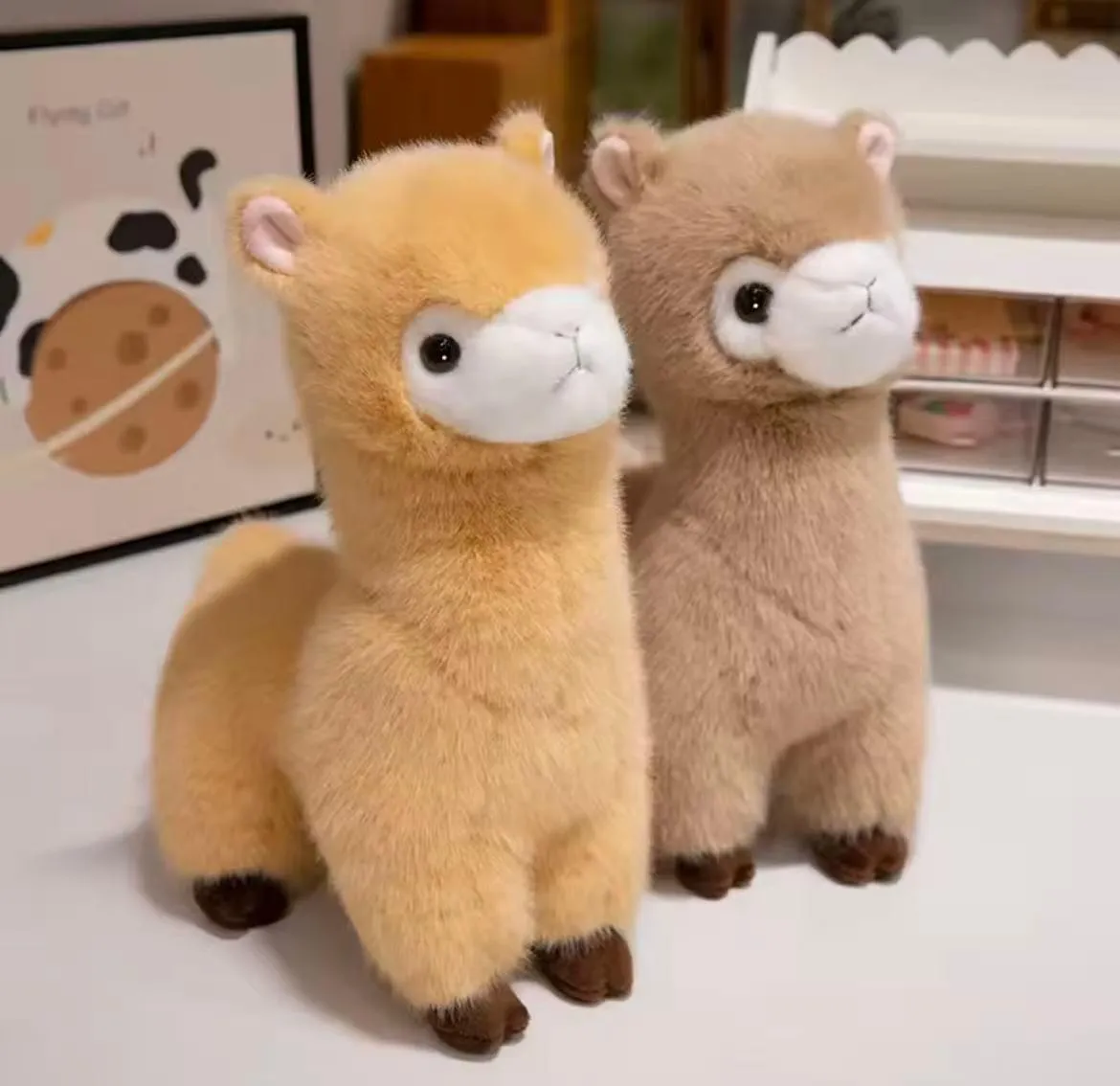 Maskotka Pluszowa Llama 40cm Żółta i Brązowa