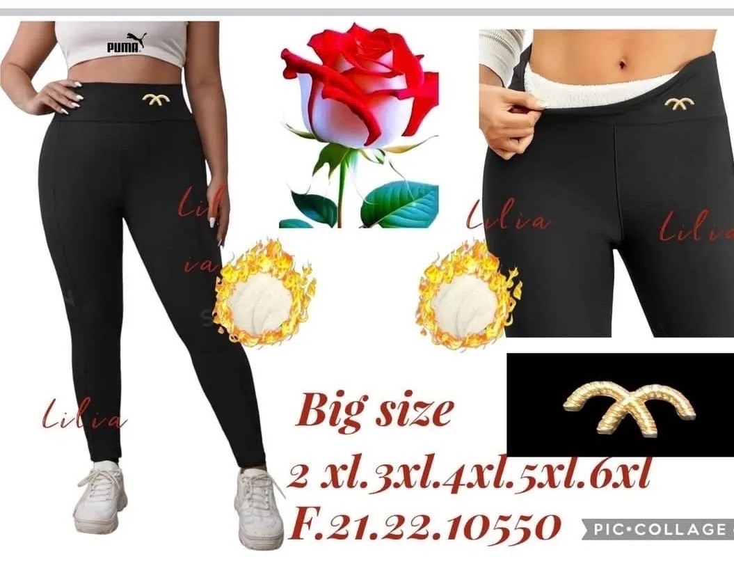 Leggingsy damskie Livva Big Size 2XL-6XL
