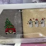 Ręczniki Komplet Bawełna 50x100cm Świąteczne 2 szt