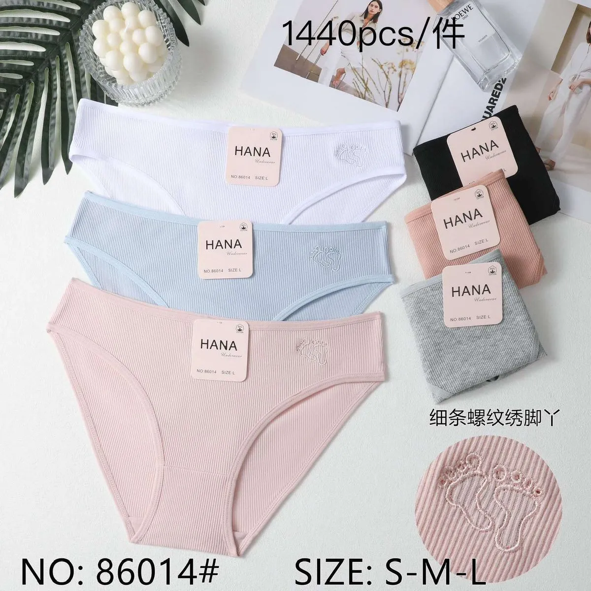 Majtki damskie HANA S-M-L, 5 szt. wielopak