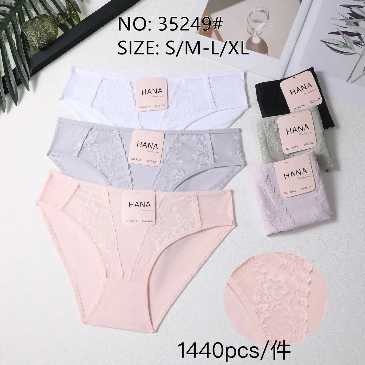 Majtki damskie HANA S/M-L-XL koronka 5 kolorów
