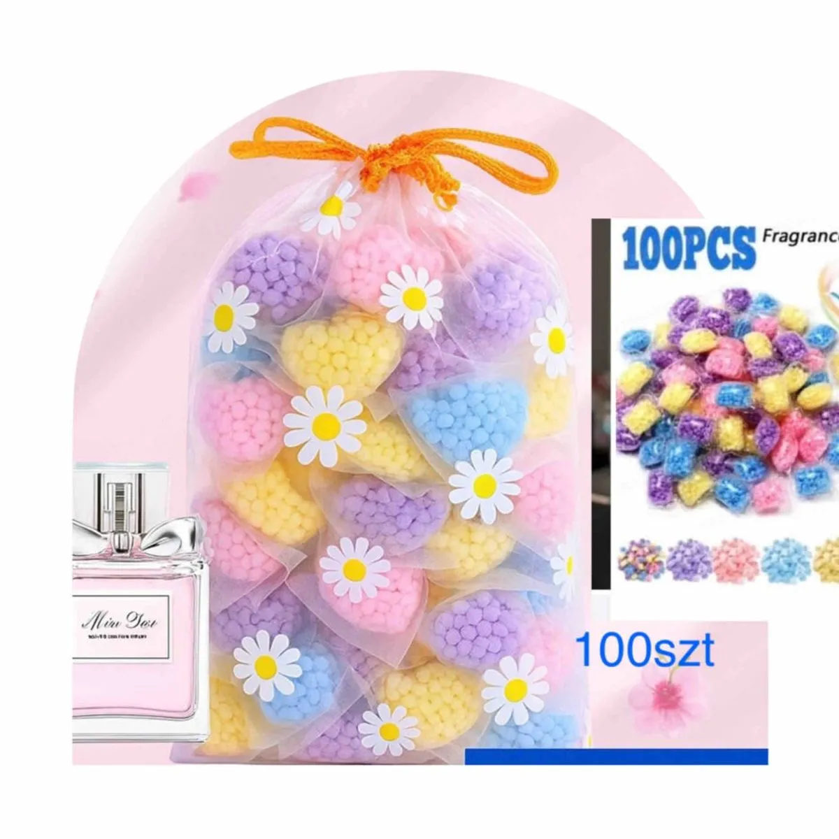 Perełki Perfumowane do Prania 100PCS Fragrance Booster Beads