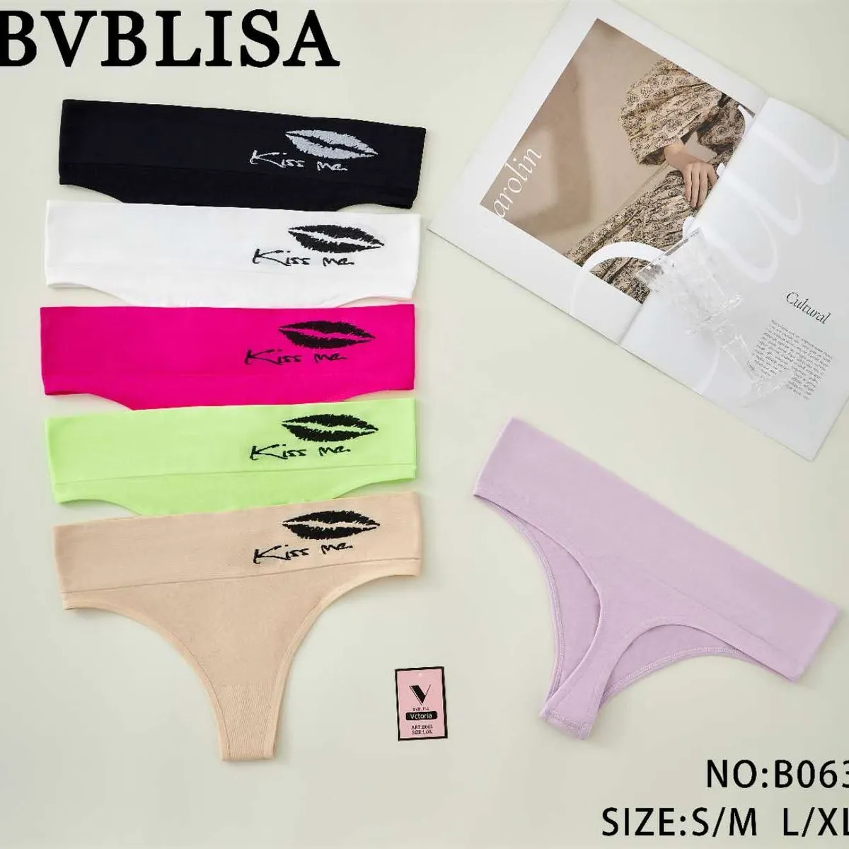 Majtki damskie Kiss Me BVBLISA NO:B063 S/M/L/XL