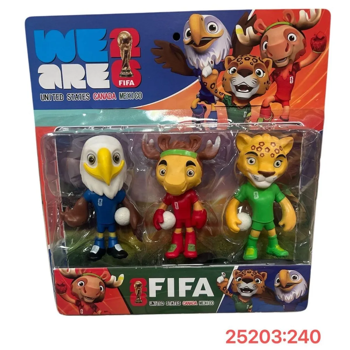 Figurki FIFA World Cup: Orzeł, Łoś, Lampart 3 szt