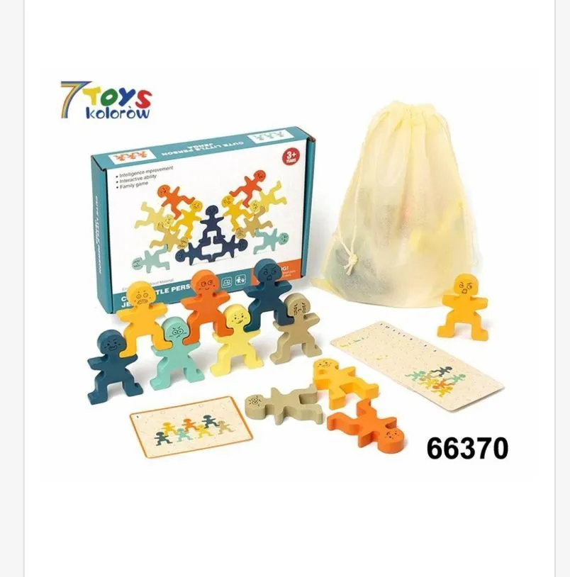 Kolorowe drewniane figurki ludzkie 7Toys 66370